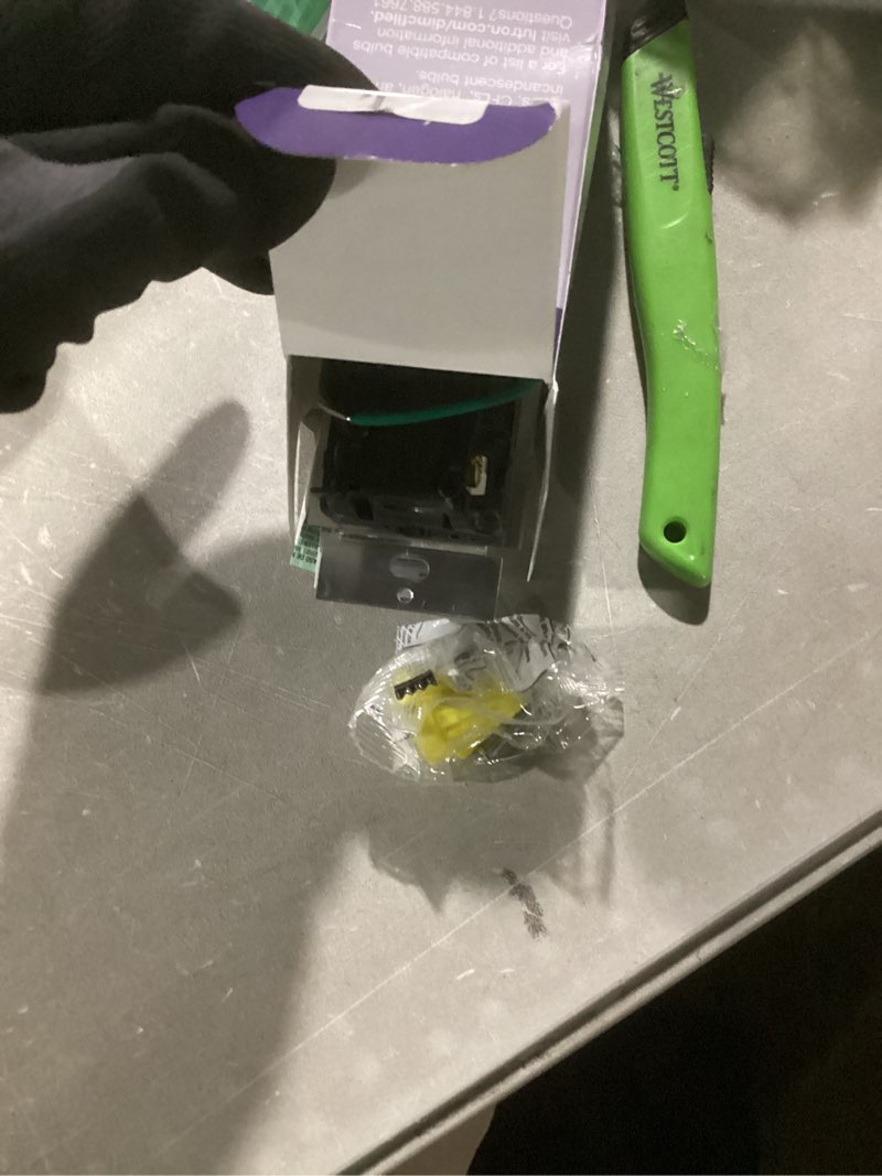 Condition photo showing Good Condition for Lutron Maestro LED+ Dimmer and Vacancy Sensor, Single Pole and Multi-Location, MSCL-VP153M-BL, Black