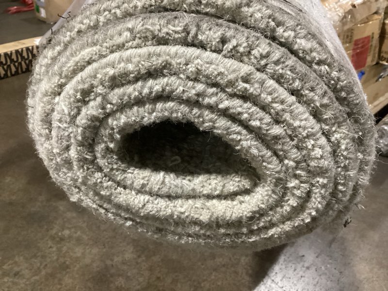 Condition photo showing As Is for loloi magnolia home by joanna gaines henley collection hny-01 ivory/silver 8'-6" x 11'-6" area rug
