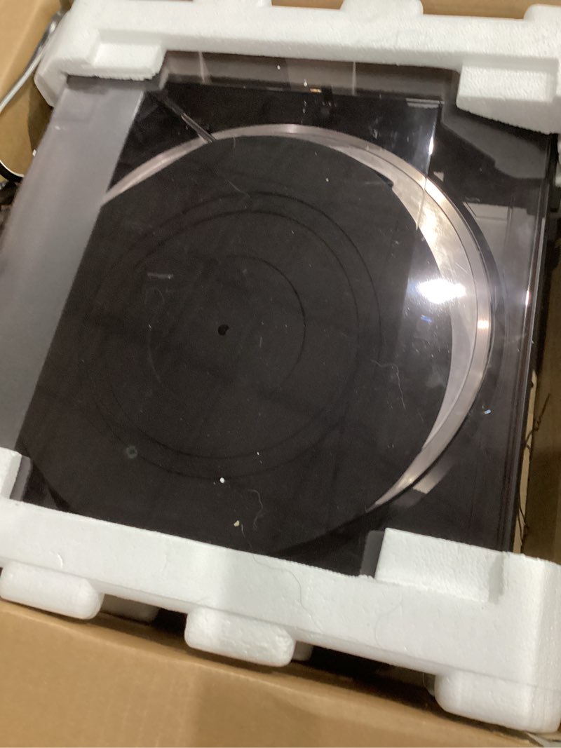 Condition photo showing As Is for Denon DP-300F External Design Fully Automatic Turntable with 3 Year Amber Protection Plan (2023)