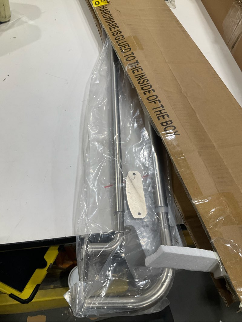 Condition photo showing Good Condition for Double Curtain Rods Brushed Nickel,Room Darkening Drapery Rod 28-48 Inches,Adjustable 3/4 Inches Front and 5/8 Inches Back Quality Metal Rod for Window,Wrap Around Design 28-48" Brushed Nickel