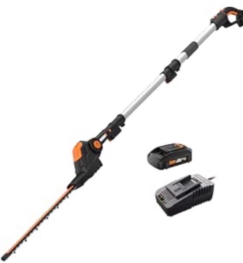 worx wg252 20v 2-in-1 attachment capable hedge trimmer