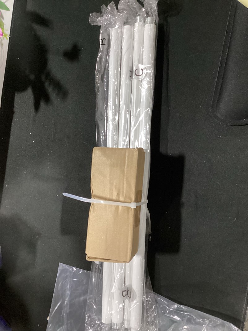Condition photo showing New/Like New for wrap around curtain rods,white curtain rods 48 to 84 inch,5/8 inch adjustable blackout curtain rod set with bracket,room darkening single window rod,metal hidden curved drapery rods 48-84",white 48-90" ( 1pack ) white