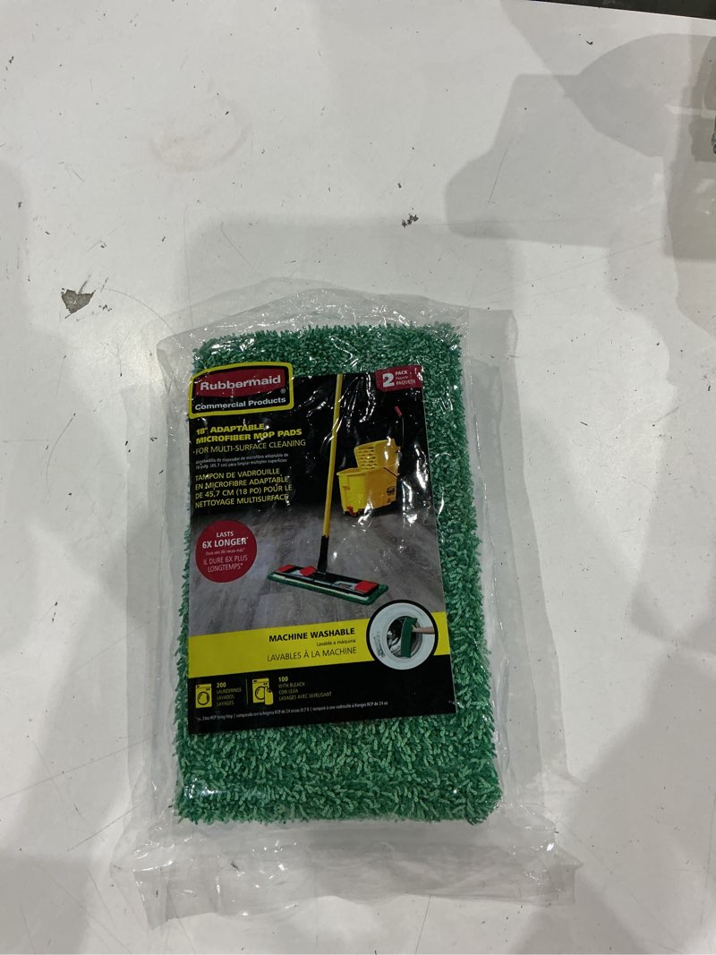 Condition photo showing New/Like New for microfiber adaptable flat mop refill (2-pack)
