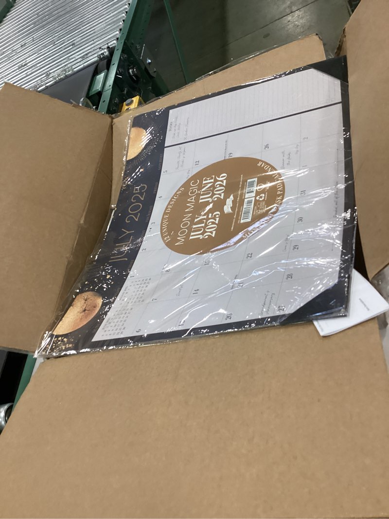 Condition photo showing New/Like New for Willow Creek Press Large Monthly Deskpad Calendar, Moon Magic Academic July 2025 - June 2026 22" x 17" Large Monthly Deskpad Calendar