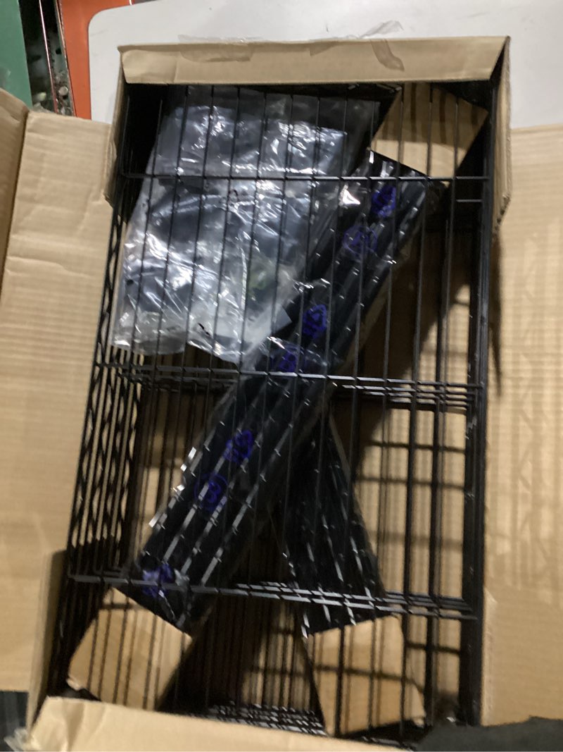 Condition photo showing Good Condition for Amazon Basics 4-Shelf Steel Wire Rack, 13.4 D x 23.2 W x 48 H in, Black | Sturdy, Adjustable, Easy Assembly, Storage 4-Shelf Black 13.4" D x 23.2" W x 48" H