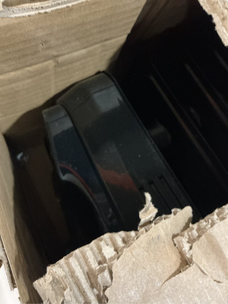 Condition photo showing As Is for Basics Indoor Portable Radiator Heater - Black