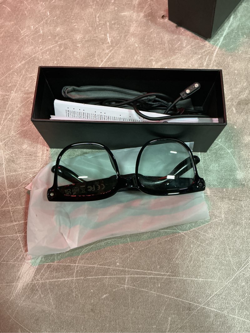 Condition photo showing Good Condition for ai smart glasses with camera and audio, 8mp hd camera glasses for men women with voice assistant, 1080p recording sunglasses with real-time translation, open-ear audio for vlogging, travel, business