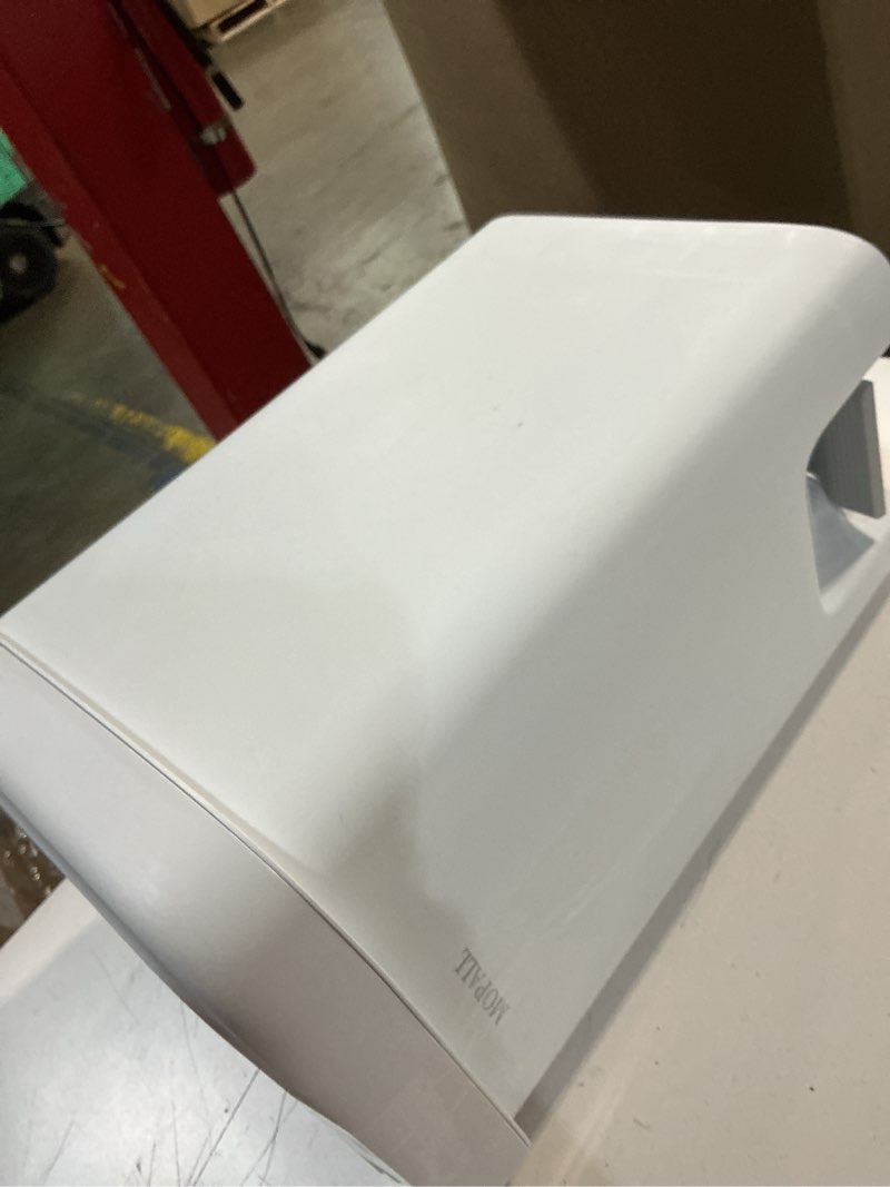 Condition photo showing As Is for mopall 21.5l/5.7gal slim bathroom trash can with lid soft close, bathroom garbage can with press top lid & foot pedal, step trash bin wastebasket waste bin for home, kitchen, garage, apartment, office 5.7 gallon