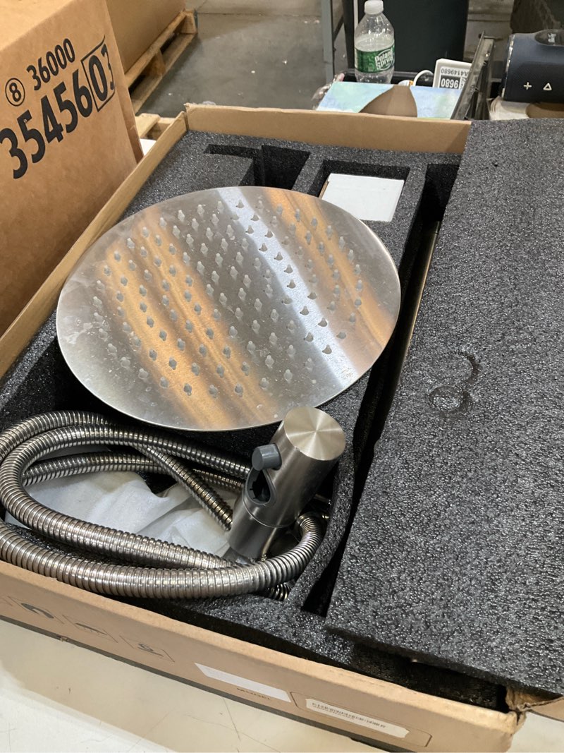 Condition photo showing Good Condition for ss304 outdoor shower kit - brushed nickel, high pressure shower head with handheld, complete shower system brushed nickel-3f