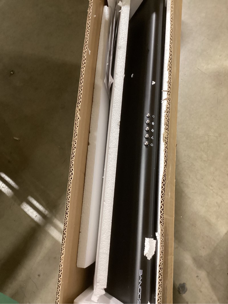 Condition photo showing Good Condition for 30 inch Black Under Cabinet Range Hood, Stainless Steel Slim Kitchen Vent Hood Ducted/Ductless Convertible with 3 Speed Controls, 5-Layer Aluminum Filters,LED Lights