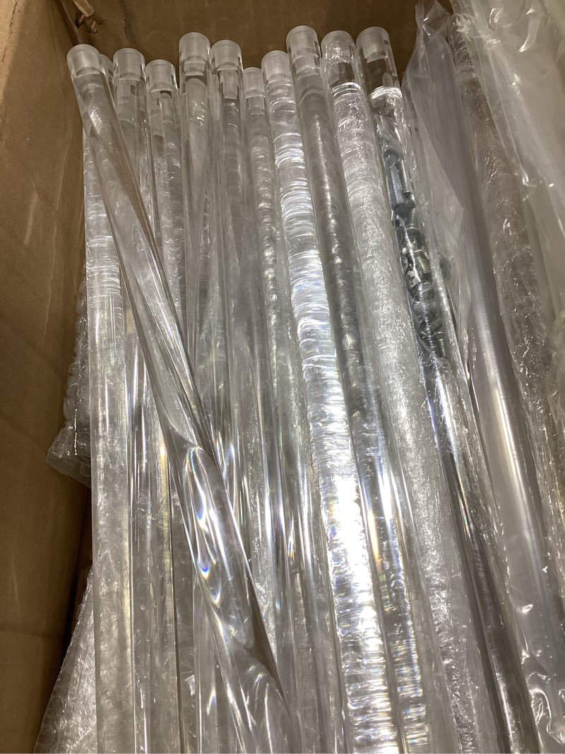 Condition photo showing Good Condition for Juexica 4 Pcs Tall Acrylic Flower Stand Wedding Centerpiece for Tables Clear Flower Vase Geometric Floral Vase Elegant Display Holder for Wedding Birthday Party Table Decorations (31.5 Inch Tall) 31.5 Inch Tall 4