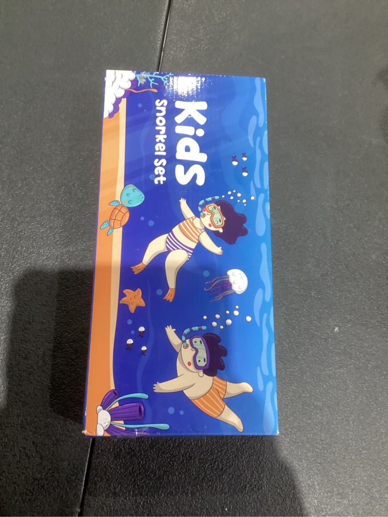 Condition photo showing New/Like New for Snorkeling Gear for Kids, Kids Snorkel Set for Ages 3-14, Anti-Fog Diving Mask and Dry Top Snorkel Combo Set, Unisex Swimming Goggles Blue+Purple