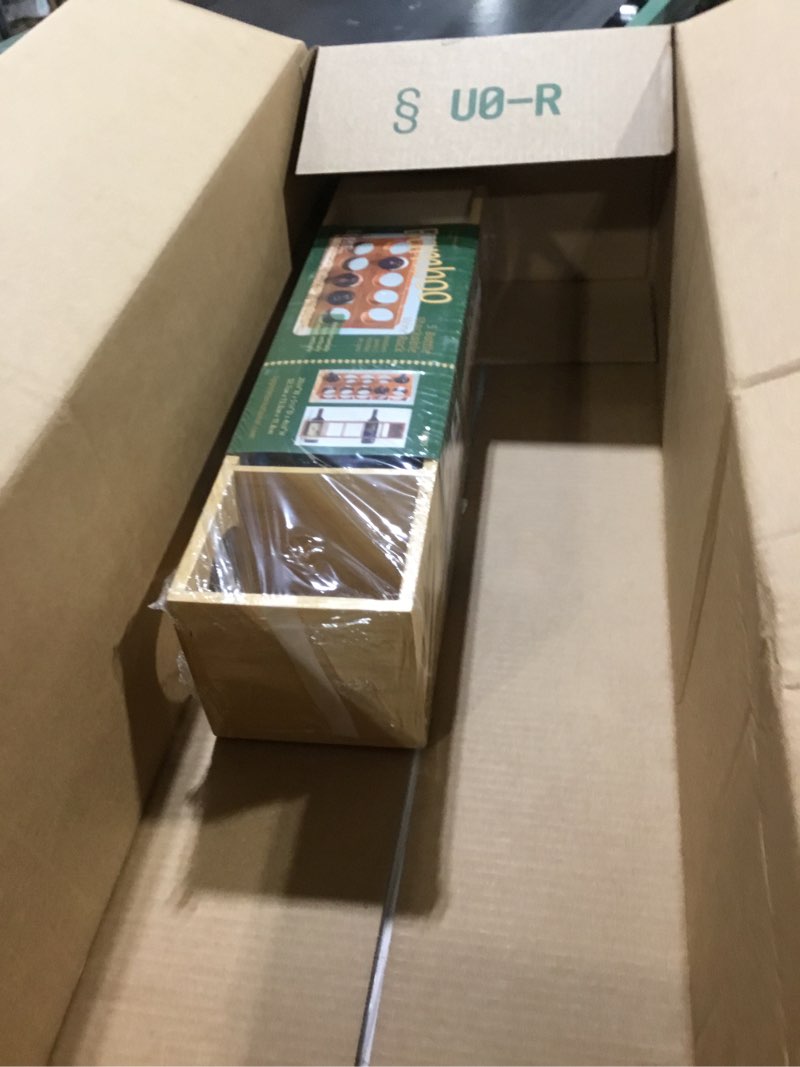 Condition photo showing Good Condition for Lipper International 8305 Bamboo Wood Stackable 5-Bottle Wine Rack, 20-3/4" x 5-3/8" x 4-3/4"