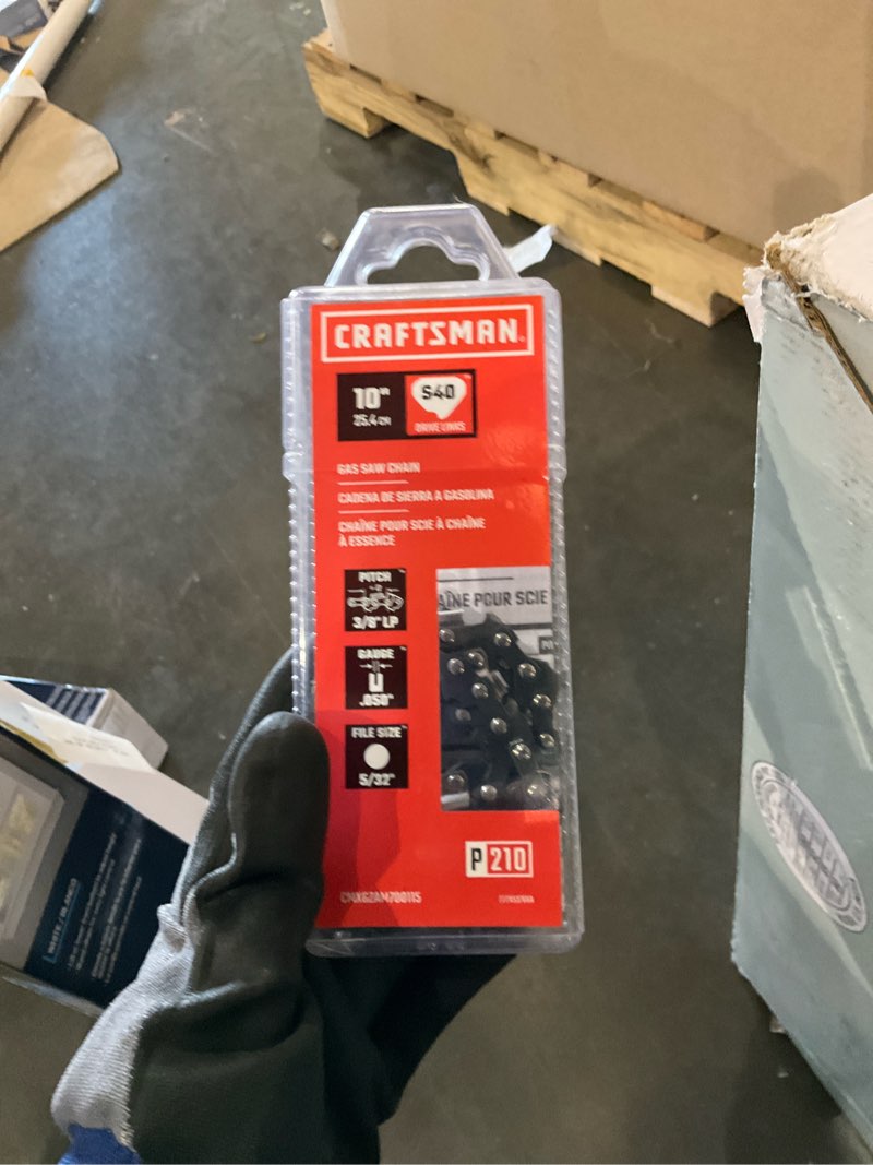 Condition photo showing Good Condition for craftsman sbd 10 inch gas saw chain
