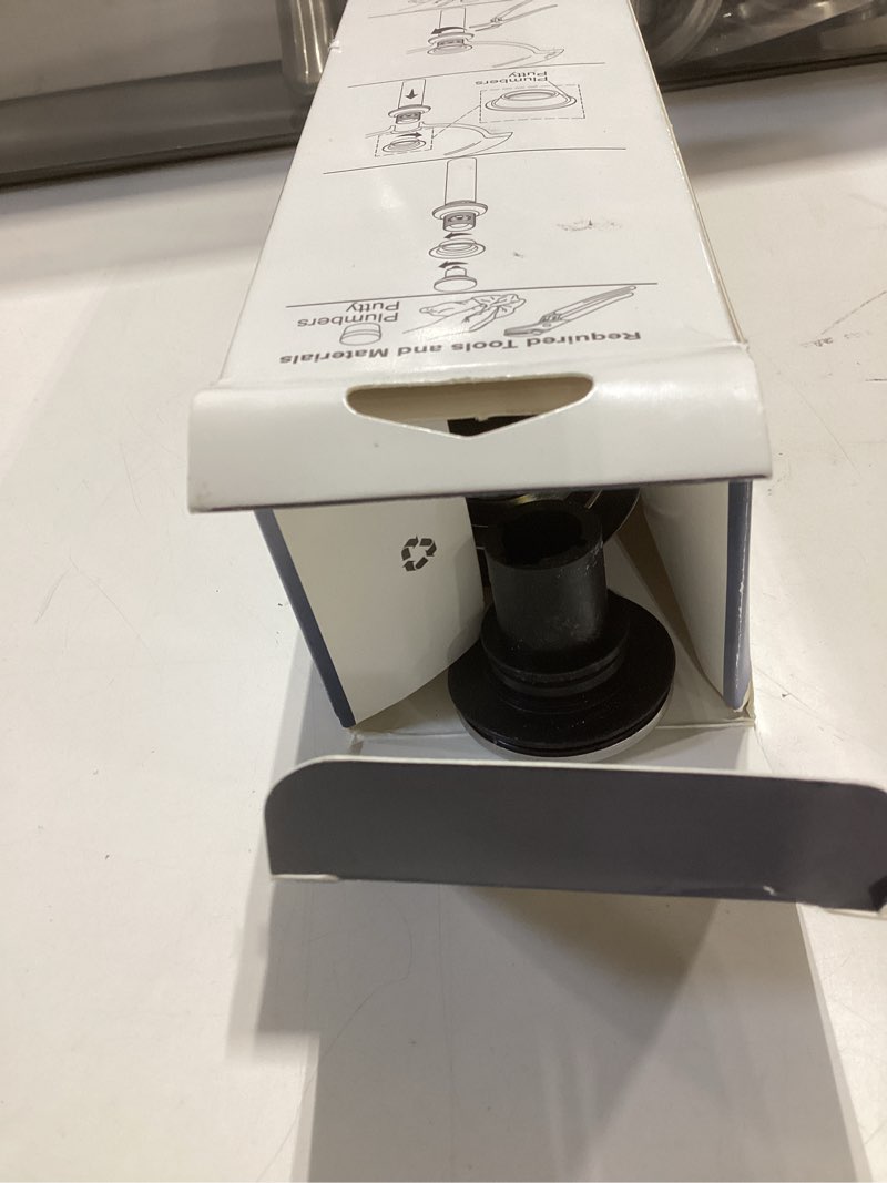 Condition photo showing As Is for kohler polished chrome bathroom sink pop up drain