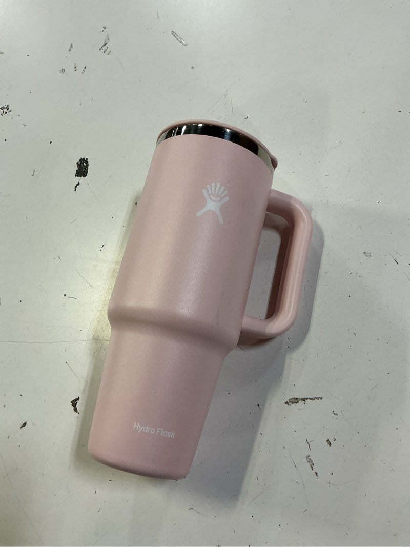 Condition photo showing Good Condition for hydro flask travel tumbler with handle, lid and straw - insulated stainless steel in 40 oz trillium trillium 40 ounces