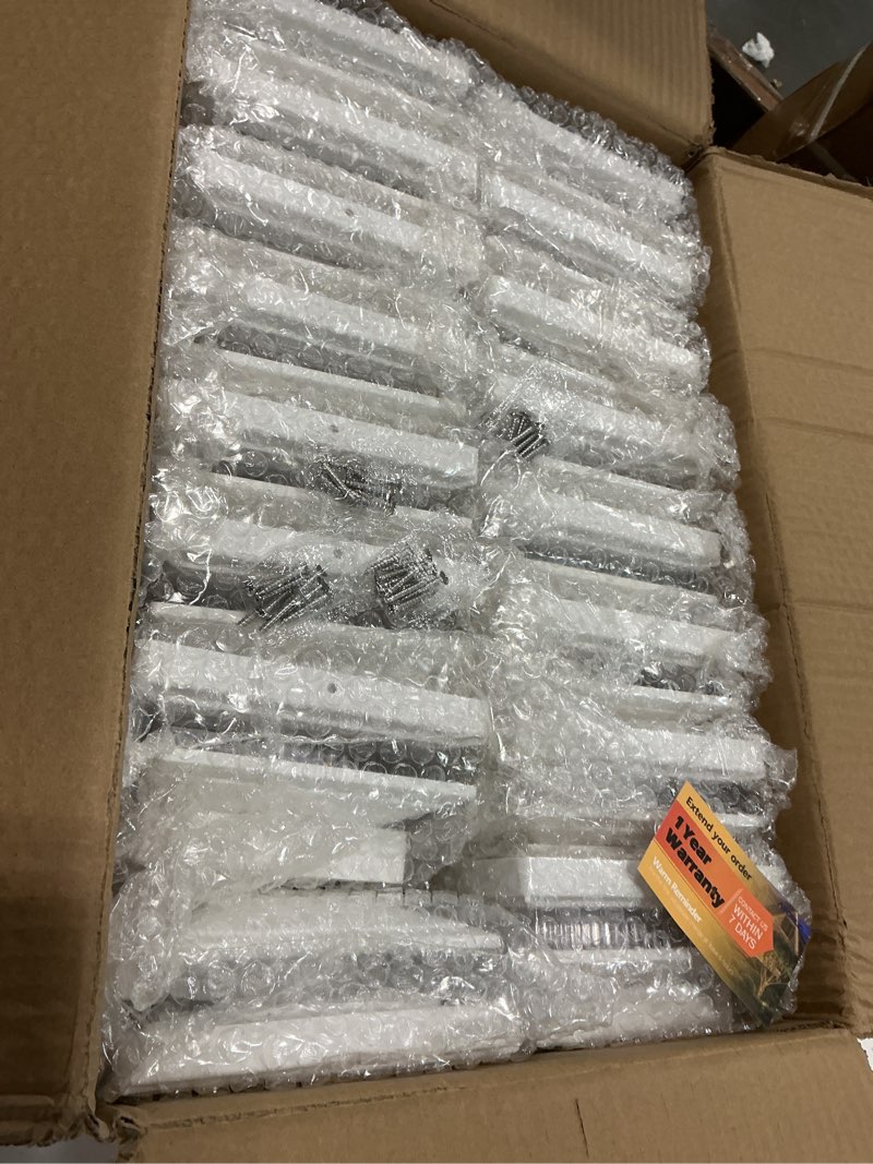 Condition photo showing Good Condition for APONUO Solar Post Cap Lights 16-Pack, White IP64 Waterproof 16 LED Fence Post Solar Lights for 4x4 5x5 6x6 Wood/Vinyl Posts, 2-Mode Deck Post Lights Solar Powered, 10-Hr Lighting for Patio Yard Porch White 16 Pack