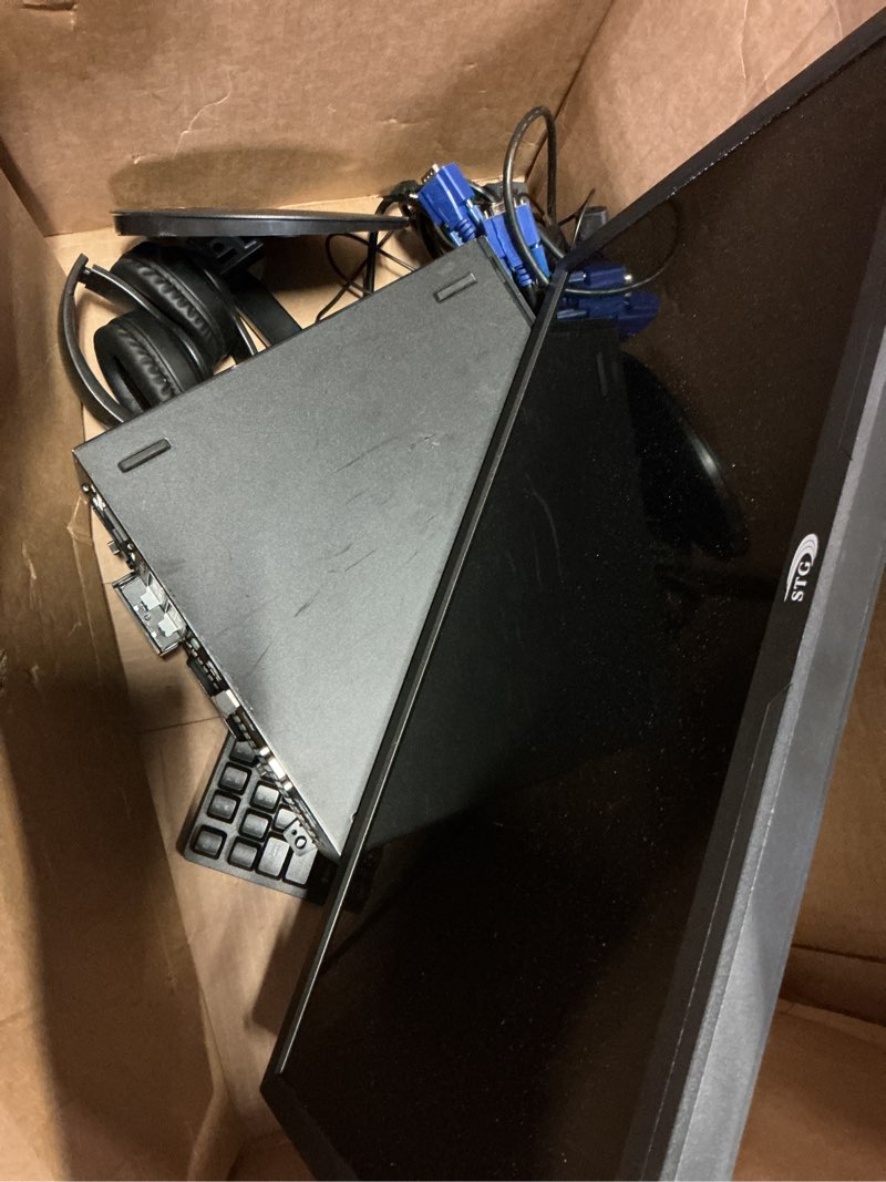 Condition photo showing As Is for dell optiplex small desktop computer (sff) pc | quad core intel i5 (3.2ghz) | 16gb ddr3 ram | 512gb ssd | 24 inch monitor | rgb gaming keyboard & mouse, headset | windows 11 pro (renewed)