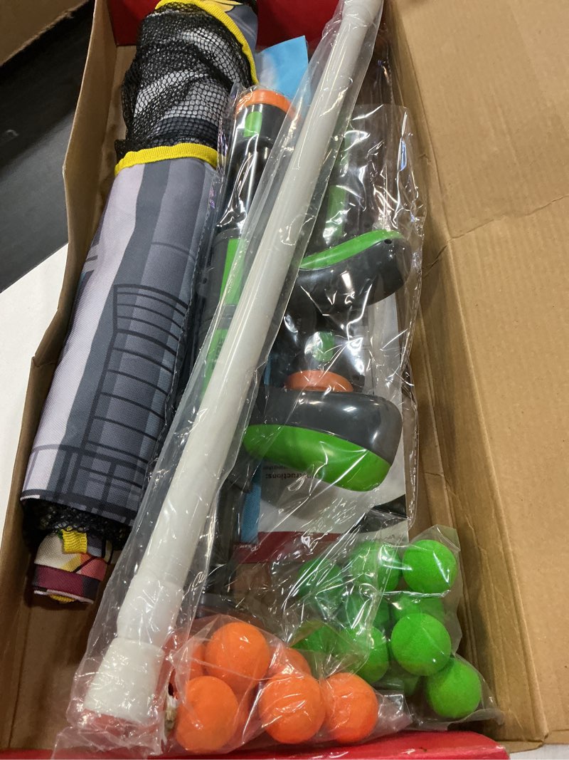 Condition photo showing As Is for GoSports Foam Fire Games - Alien Invaders, Trophy Hunt, or Door Hang Battle Strike and Capture The Cash Targets - Include 2 Toy Blasters for Kids and Foam Ball Projectiles