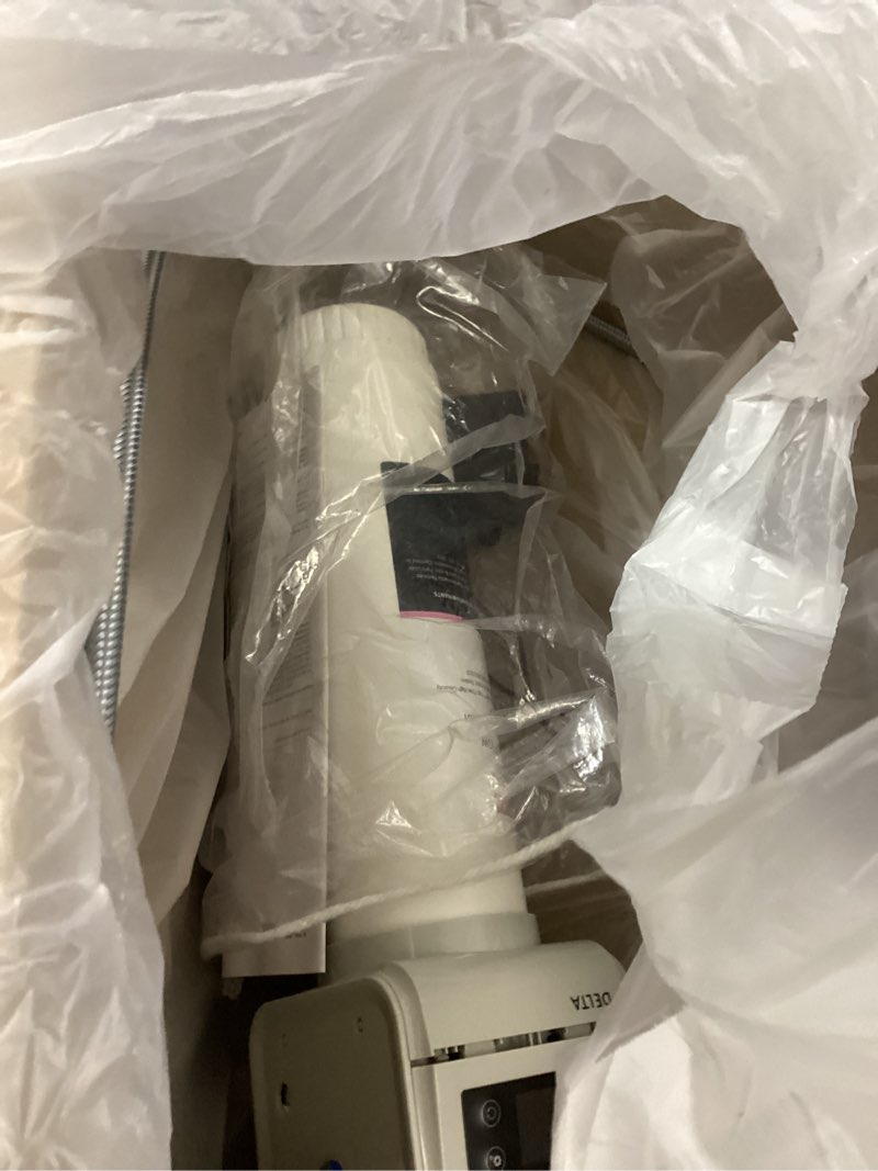 Condition photo showing New/Like New for delta clarifi high flow under sink water filter system, water filter for kitchen and bathroom sink faucet, dwq3501510