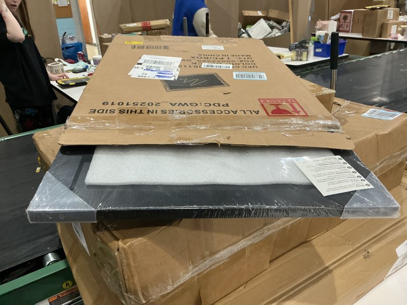 Condition photo showing New/Like New for HBCY Creations Rustic Black Magnetic Wall Chalkboard, Large Size 18" x 24", Framed Chalkboard - Decorative Magnet Board Great for Kitchen Decor, Weddings, Restaurant Menus and More! … (18" x 24")… 3 - Black 18 x 24 Inch