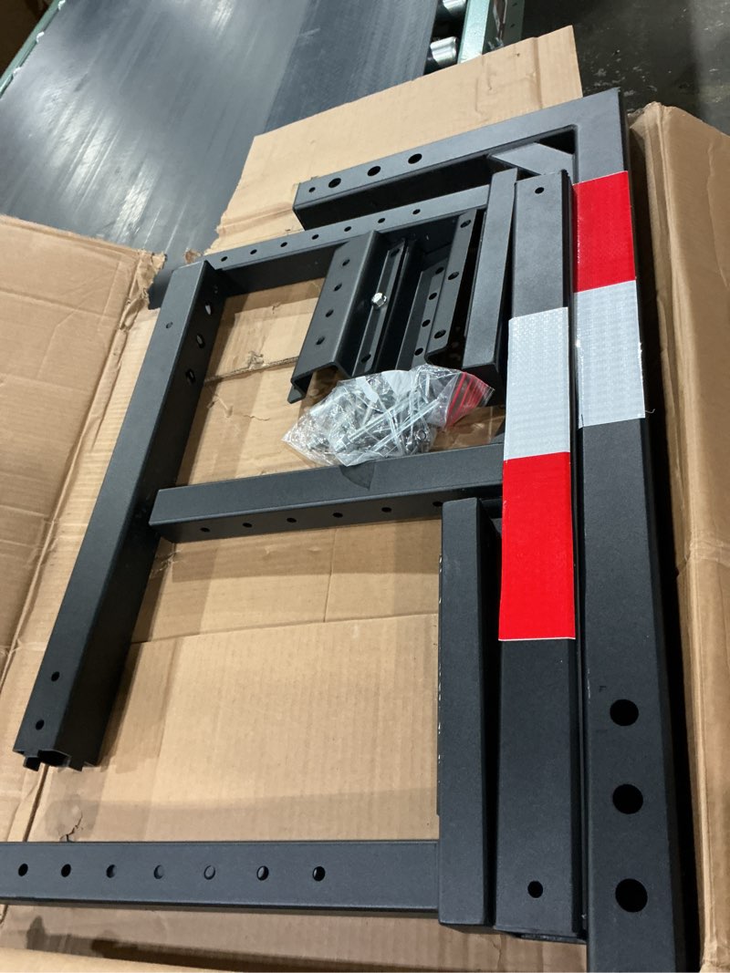 Condition photo showing Good Condition for trusoon upgrade truck bed extender hitch mount, 2-in-1 adjustable kayak hitch extender, heavy duty steel and 1000 lbs load capacity with hitch tightener anti rattle stabilizer for canoe, lumber