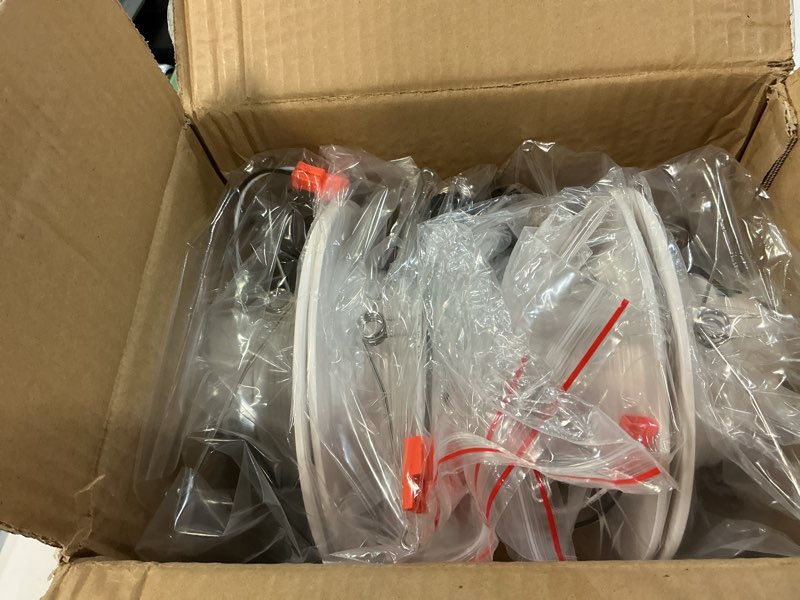 Condition photo showing Good Condition for amico 4 pack 6 inch 5cct ultra-thin led recessed ceiling light with junction box, 2700k/3000k/3500k/4000k/5000k selectable, 1050 lumens, dimmable canless wafer downlight, 12w eqv 110w-etl&fcc 6 inch-5cct 4