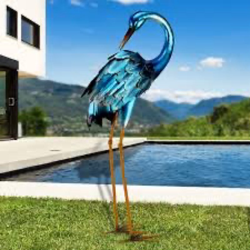 Kristiansand Bird Animals Weather Resistant Metal Garden Statue