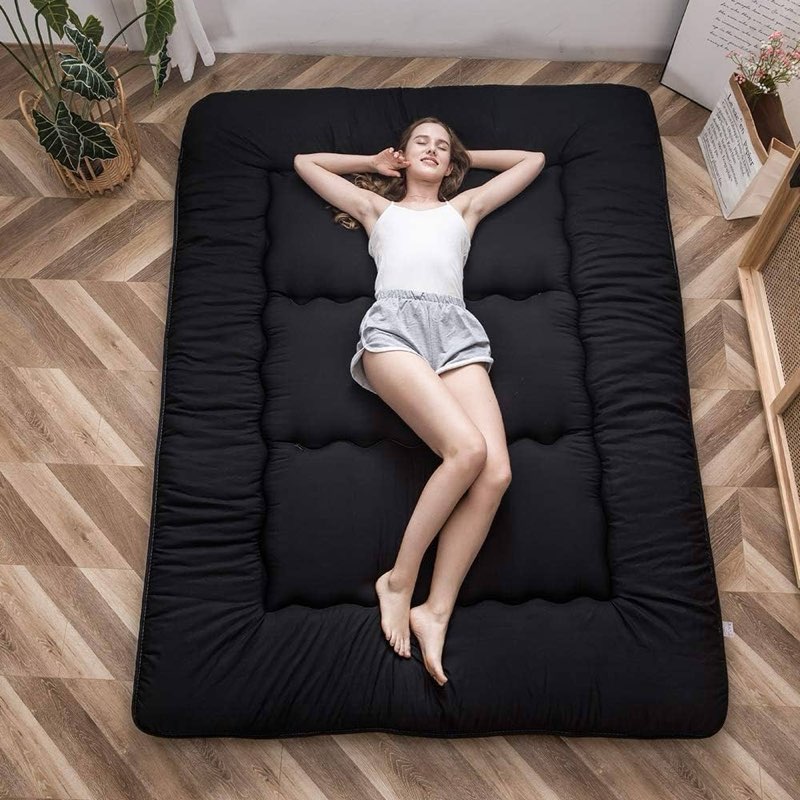MAXYOYO Japanese Floor Mattress Futon Mattress, 4" Thicken Tatami Mat Sleeping Pa