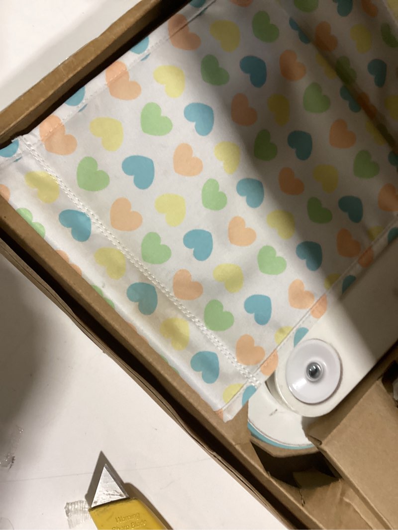 Condition photo showing As Is for melissa & doug mine to love wooden play stroller for dolls and stuffed animals up to 20 inches tall - white