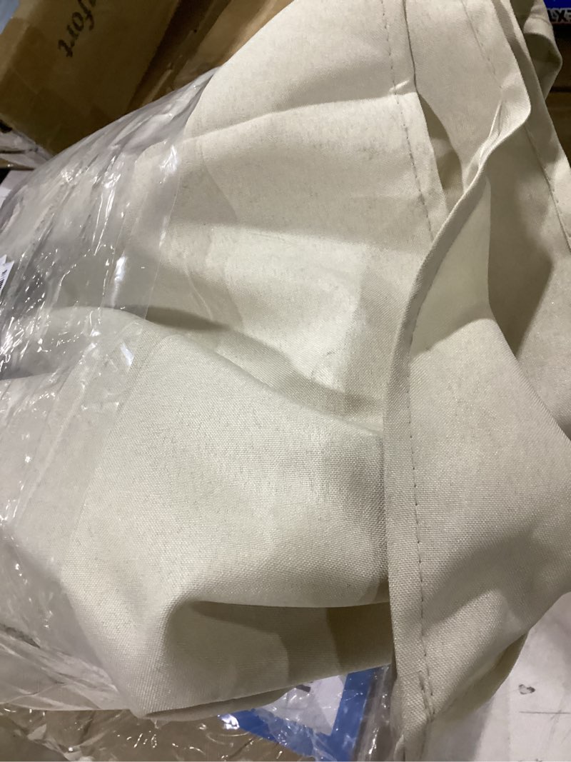 Condition photo showing As Is for eliteshade usa 9ft replacement covers 8 ribs market patio umbrella canopy cover (canopy only) (beige) 9ft 8 ribs beige