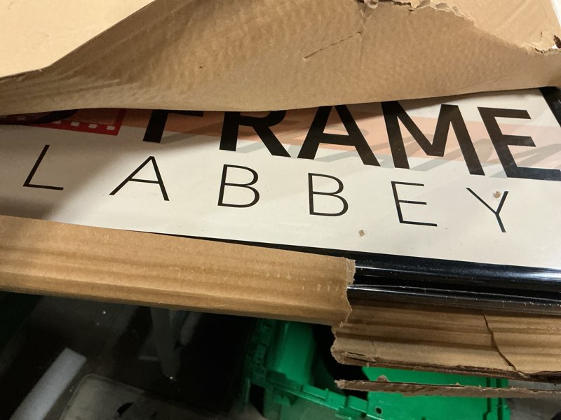 Condition photo showing Good Condition for violabbey 12x18 poster frame set of 5, black picture frames for wall mounting vertically or horizontally, gallery wall frame black 12x18