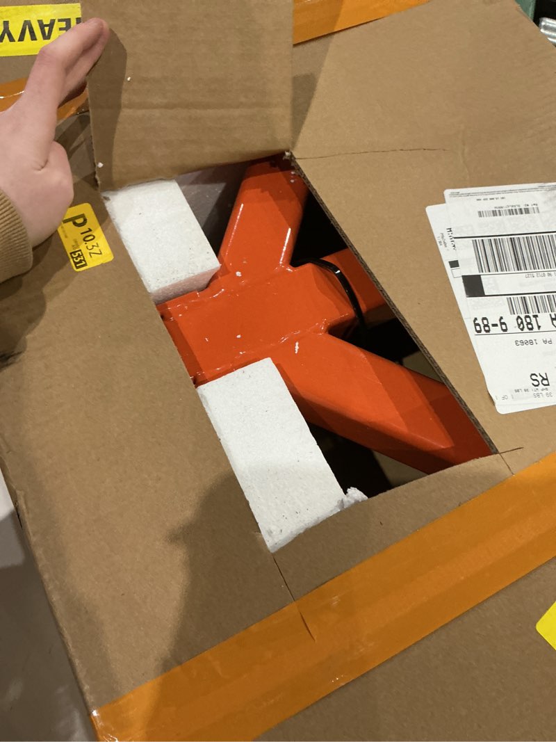 Condition photo showing New/Like New for 3 point 2" trailer hitch receiver and towing ball hitch with hook heavy duty tractor drawbar 3 pt quick hitch attachment for kubota, john deere category 1 subcompact tractor farm equipment(orange)