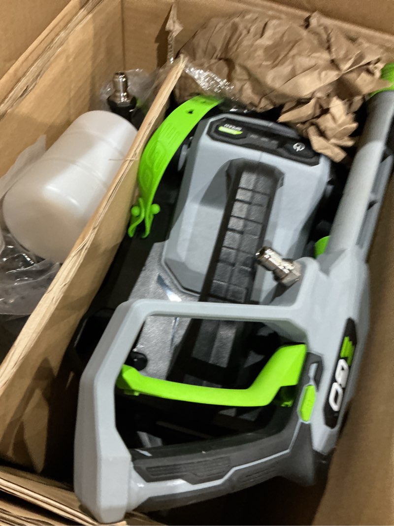 Condition photo showing As Is for ego power+ compact 2100-psi 1.2-gpm cold water battery pressure washer with 4 spray tips