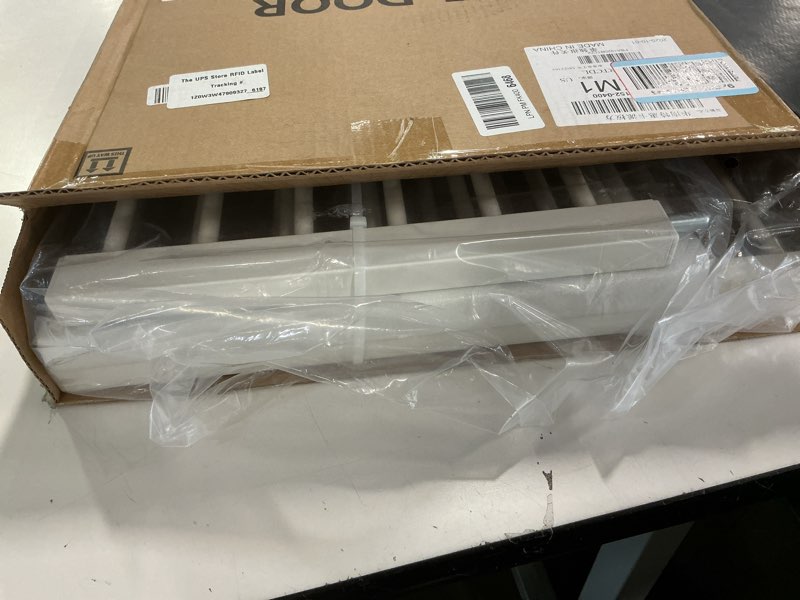 Condition photo showing Good Condition for Short Dog Gate,18"-45" Adjustable Extra Wide Metal Short Dog Gate to Step Over, 18" Tall Small Pet Gate with 3 Extension Kits 18''H White