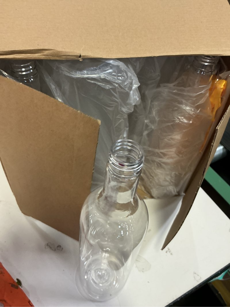 Condition photo showing Good Condition for Corking Amazon Prime Logo Enjoy fast, free delivery, exclusive deals, and award-winning movies & TV shows. Join Prime $29.99 $3.75 per count($3.75 / count) Get Fast, Free Shipping with Amazon Prime FREE delivery Wednesday, December 31 on orders shipped by Amazon over $35 Or Prime members get FREE delivery Saturday, December 27. Join Prime Arrives after Christmas. Need a gift sooner? Send an Amazon Gift Card today by email or text message. Delivering to Florence 41042 - Update location In Stock Quantity: Quantity:1   Add to cart   Buy Now Ships from Amazon Sold by DEAYOU Returns FREE refund/replacement until Jan 31, 2026 Packaging Ships in product packaging See more Add a gift receipt for easy returns Add to List  DEAYOU 8 Pack 750ml Bordeaux Wine Bottles, Glass Clear Bottles with 8 Corks and PVC Shrink Capsules, Flat-Bottomed Empty Bottles for Liquor, Cham Touch the image to zoom in                     3+ DEAYOU 8 Pack 750ml Bordeaux Wine Bottles, Glass Clear Bottles with 8 Corks and PVC Shrink Capsules, Flat-Bottomed Empty Bottles for Liquor, Cham