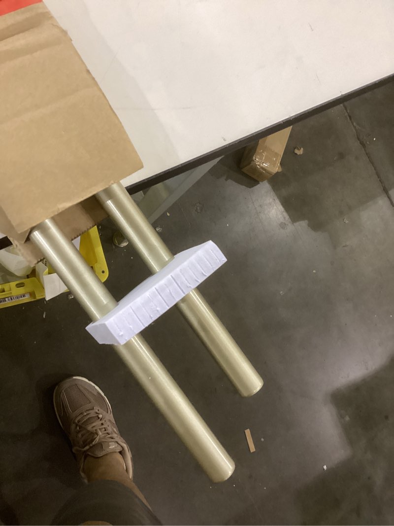 Condition photo showing Good Condition for 3/4 inch Single Window Curtain Rod with Diamond Acrylic Finial,66-120 inch,Champagne Gold 66 inch - 120 inch Champagne Gold