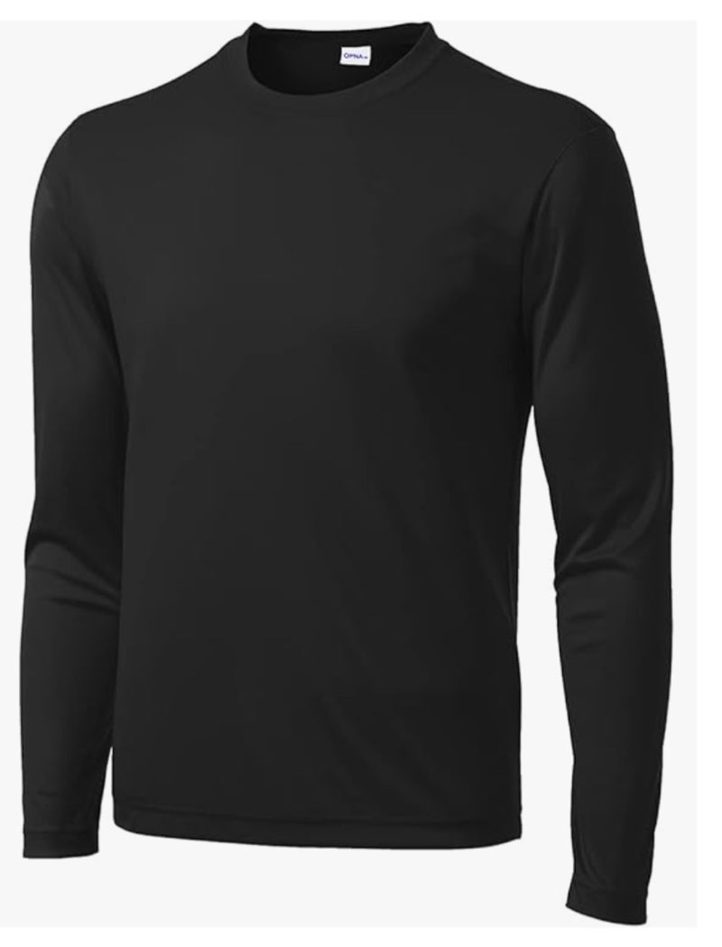Men's Long Sleeve Moisture Wicking Athletic Shirts, Dry Fit Long Sleeve UV Protection Shirts Men for Workout, Running, Hiking 3xlt