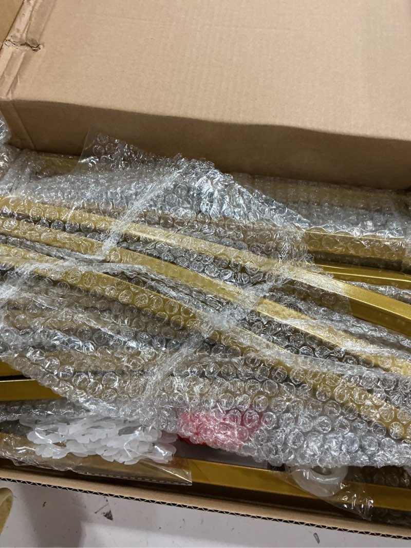 Condition photo showing Good Condition for asee'm 8.5ft gold wedding arch round backdrop stand large circle metal floral balloon frame for party anniversary birthday graduation valentine ceremony decorations