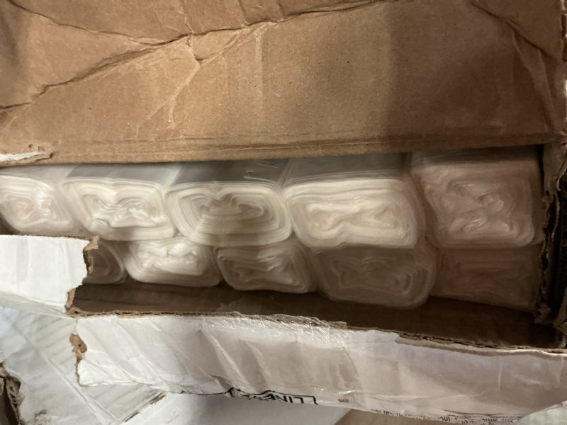 Condition photo showing New/Like New for highmark™ high-density can liners, 10 mic, 20-30 gallons, 30" x 37", natural, box of 500