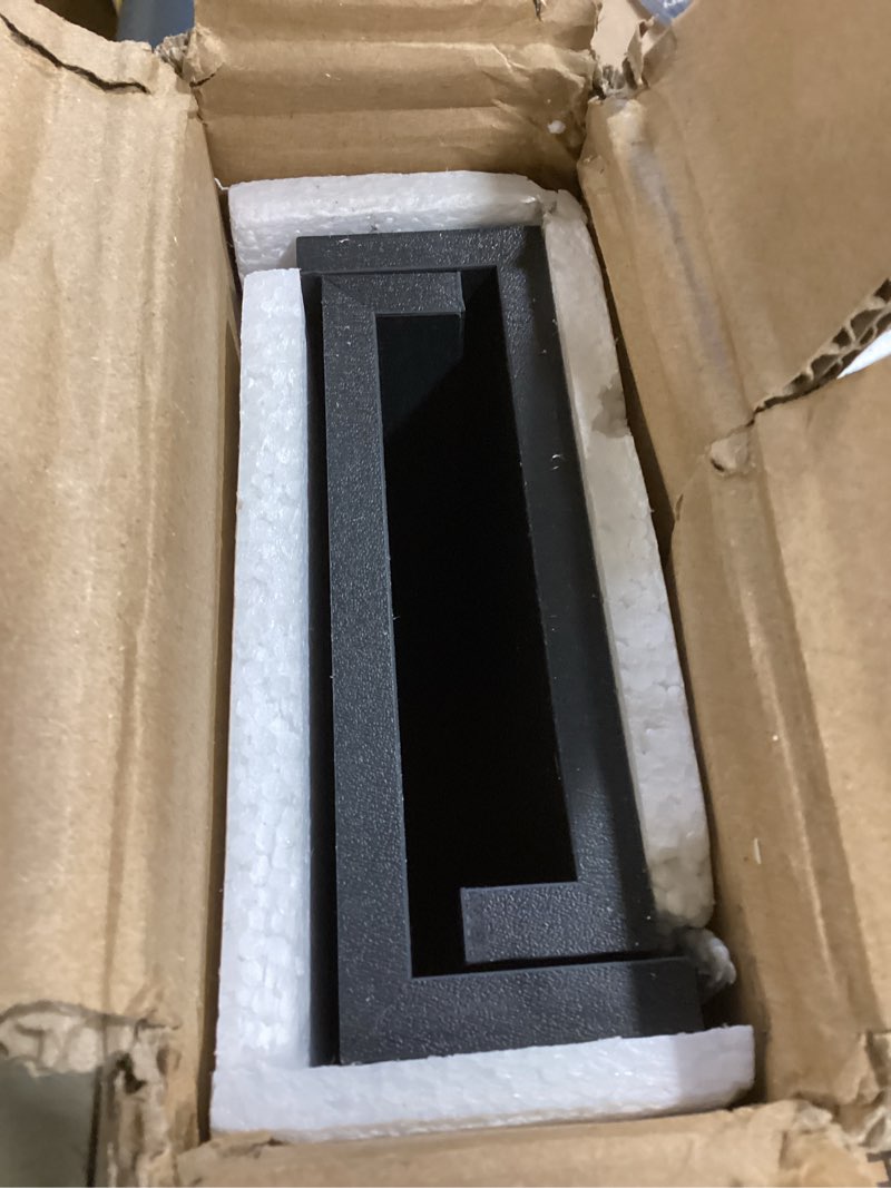 Condition photo showing Good Condition for floating shelves wall mounted set of 2, modern black wall shelves for storage with lip, display picture ledge shelf for wall decor bedroom living room bathroom kitchen black 15.7 in