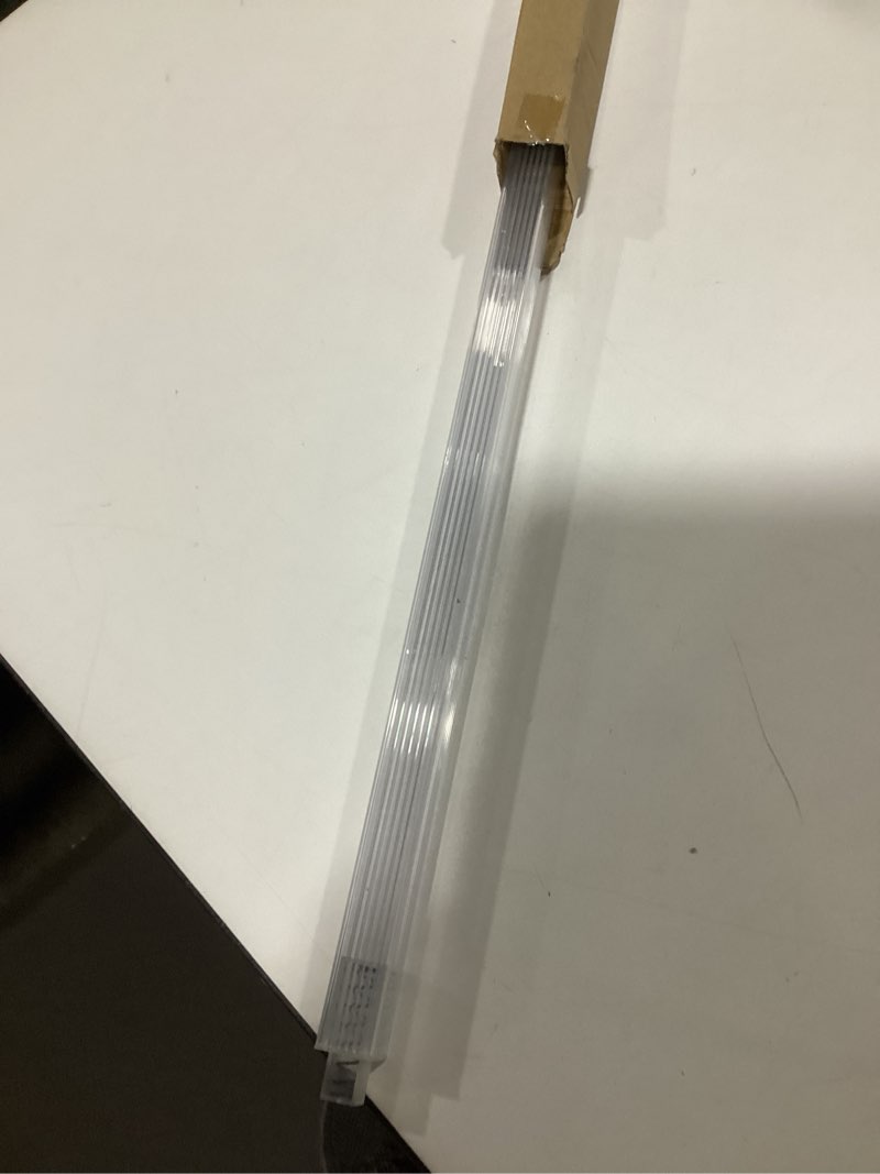 Condition photo showing As Is for 24 Inch Clear Replacement Bathroom Towel Bar with Adjustable Spring Loaded Ends Sturdy Plastic Wall Mount for Bathroom and Kitchen Towel Storage- Replacement Towel Bar for Ceramic Holder 1 Piece