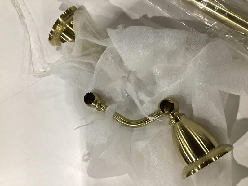 Condition photo showing Good Condition for Kingston Brass BA1753BB Heritage 24-Inch Dual -Towel Bar, Brushed Brass 26.5 x 5.75 x 4.38