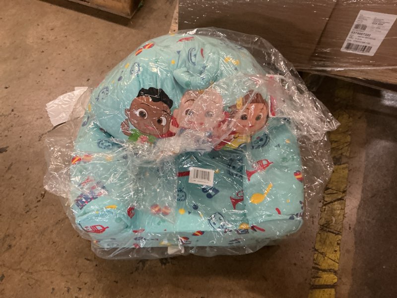 Condition photo showing New/Like New for moonbug cocomelon 2-in-1 flip out chair blue for toddler