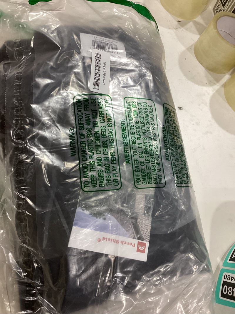 Condition photo showing Good Condition for Porch Shield Fire Pit Cover - Waterproof 600D Heavy Duty Fade Resistant Square Patio Fire Pit Table Cover Black - 36 x 36 inch Square - 36"L x 36"W x 20"H Black