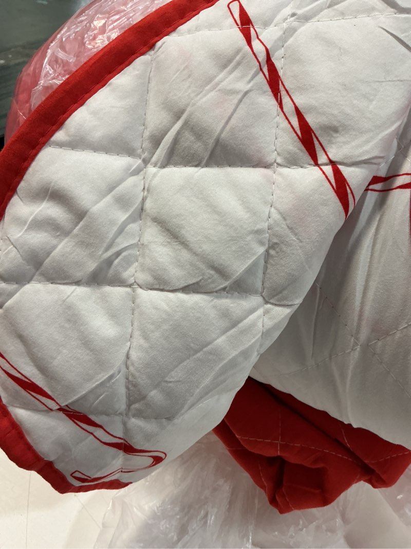 Condition photo showing As Is for Queen Fitted Dheet Only,Thickened Mattress Protector,Breathable & Comfy 15 Inch Deep Pockets Fitted Bed Sheet,Fully Covered Dust-Proof and Anti-Slip Cover ?Heart?Queen?(similar)