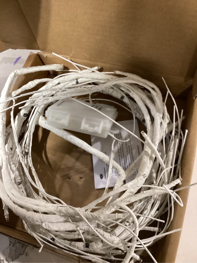 Condition photo showing Good Condition for Birchlitland Birch Garland Lights 6FT 48 LED Battery Operated - Lighted Twig Vine with Timer for Christmas Fireplace Decoration Indoor Outdoor Use