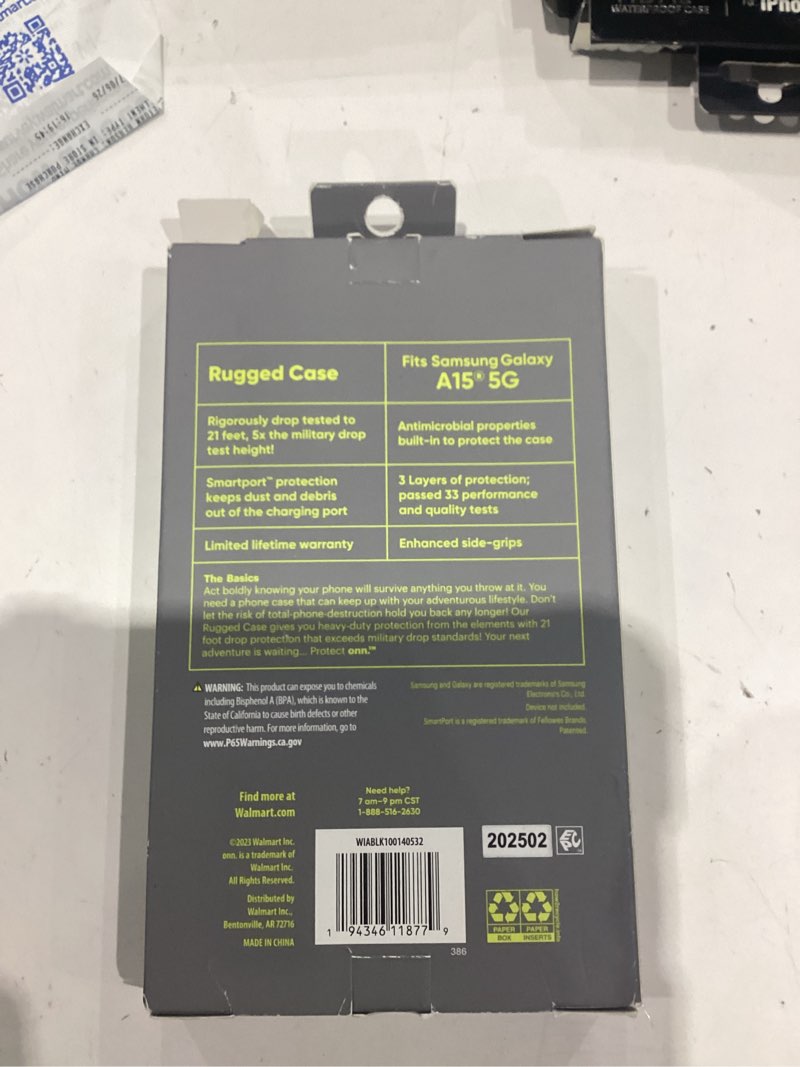Condition photo showing Good Condition for onn rugged phone case for samsung galaxy a15 5g - black