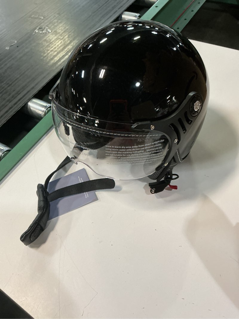 Condition photo showing Good Condition for yesmotor 3/4 motorcycle helmets retro open face vespa scooters helmet with clearyesmotor