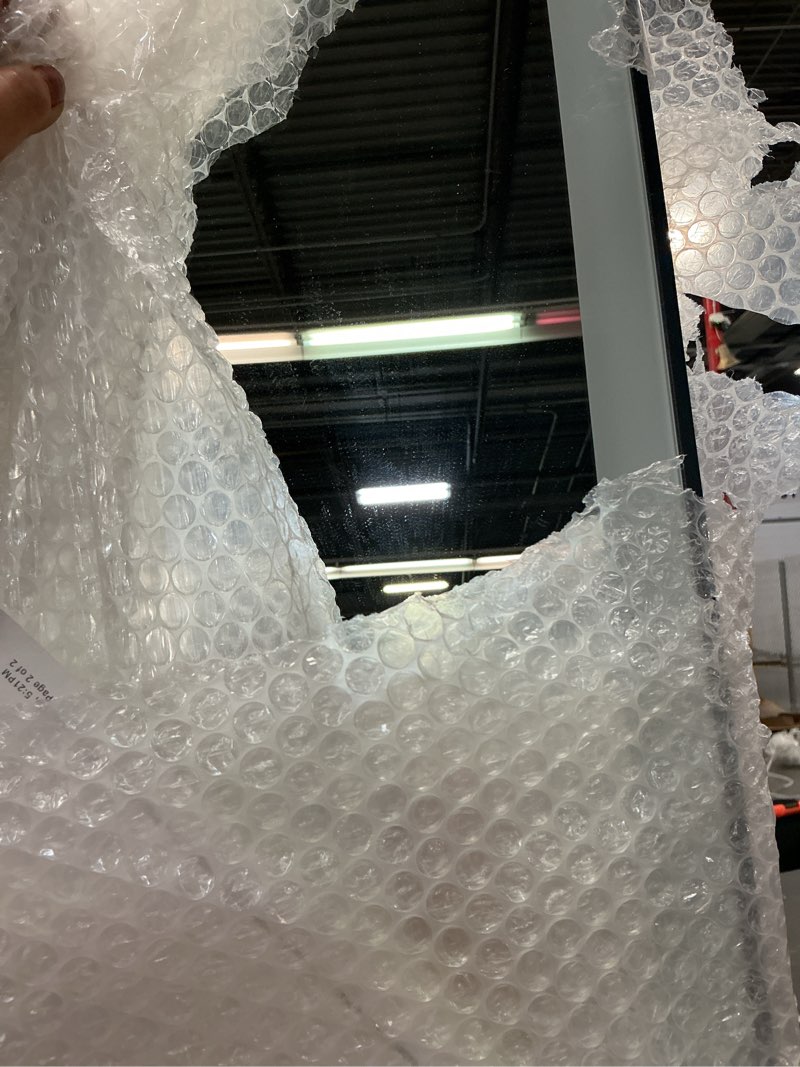 Condition photo showing Good Condition for kosmonia 67x20 full length mirror, dimmable 3 color led light w/light memory, distortion free silver coating mirror, hd reflection &anti desilvering,tempered glass, easy setup w/stand, wall/standing frame-led-black 67"l x 20"w